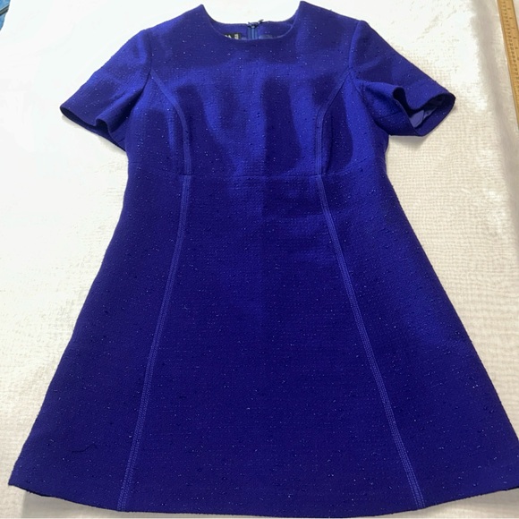 Escada Purple Short Sleeve Dress - Picture 7 of 12